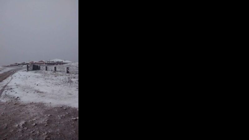 Llegó la primera nevada del año