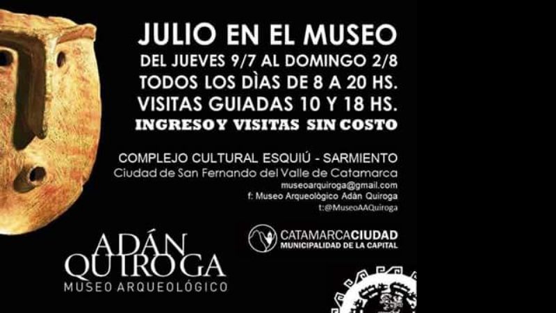 El Museo Adán Quiroga, con horario especial durante el receso invernal