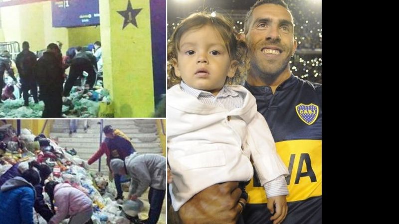 Robaron alimentos que se habían recolectado en la presentación de Tevez