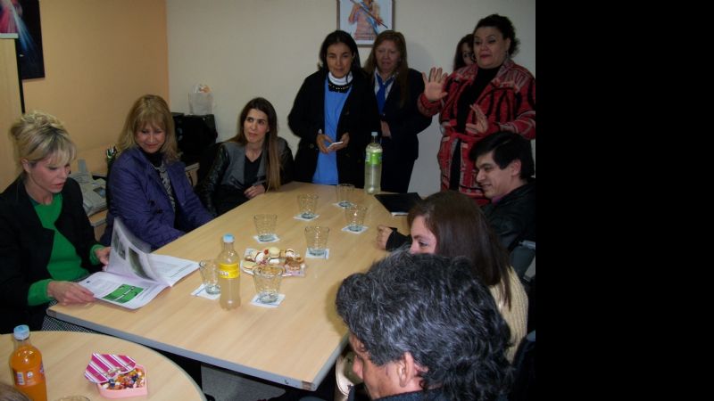 Karina Rabolini visitó la Dirección de Discapacidad