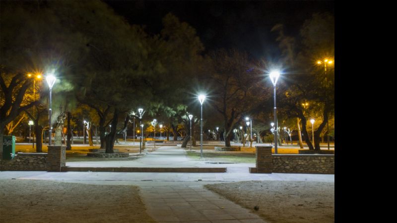 Plaza de Choya con iluminación 100% nueva