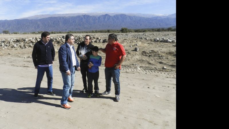 Jalil recorrió la pista de ciclismo junto al "Gringo" Giacinti