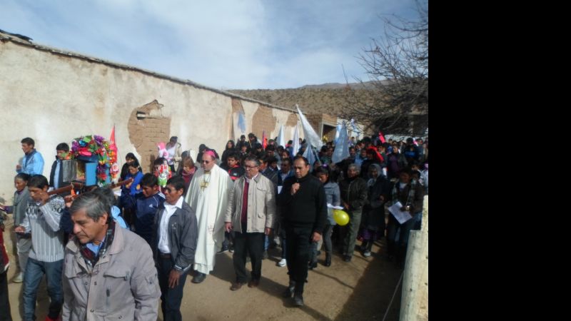 León Mendoza participó de la Fiesta Patronal en La Hoyada