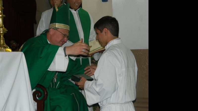 El Obispo instituyó Lector a un joven seminarista de la diócesis