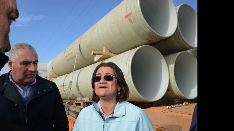 Lucía visitó obras y recorrió los barrios Villa Eumelia y Virgen Niña