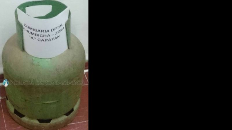 Recuperan una garrafa robada en Capayán