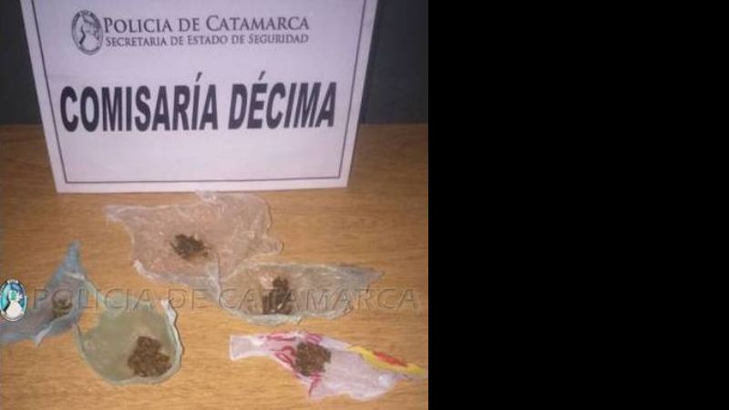 Arrestan a un joven droga