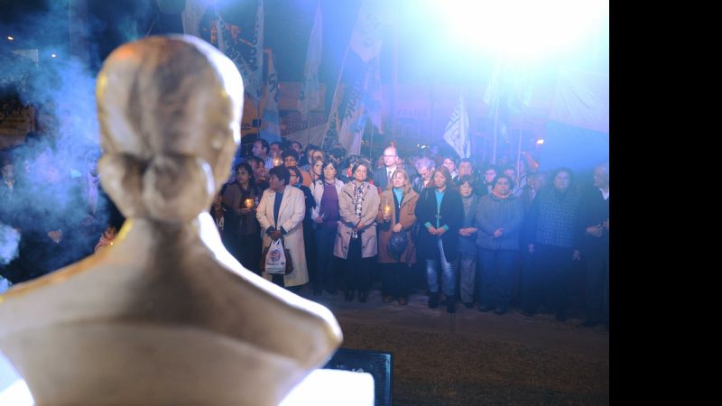 Lucía participó de los homenajes a Evita