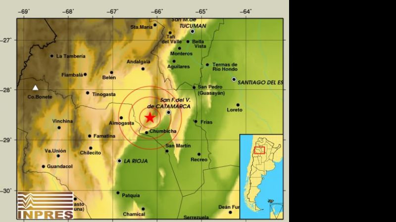 En tres minutos, dos temblores