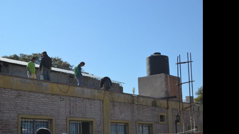 Trabajos en el Jardín de Infantes de la Escuela Municipal Nº 2