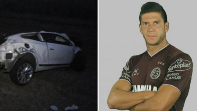 Tragedia en la ruta: se mató el futbolista de Lanús Diego Barisone