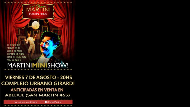 Llega a Catamarca el clawn consagrado de Cirque Du Soleil