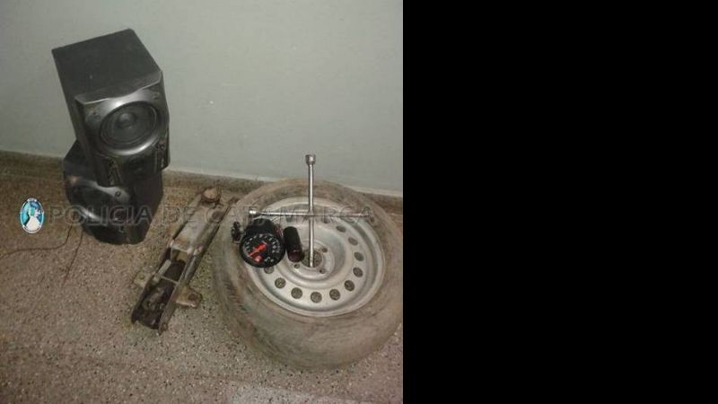 Lo agarraron con elementos robados