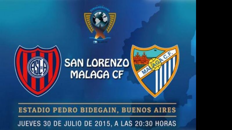 San Lorenzo juega con Málaga por la Copa Euroamericana