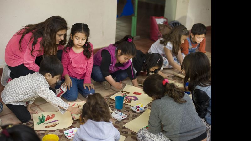 Taller de arte para niños en la Terminal