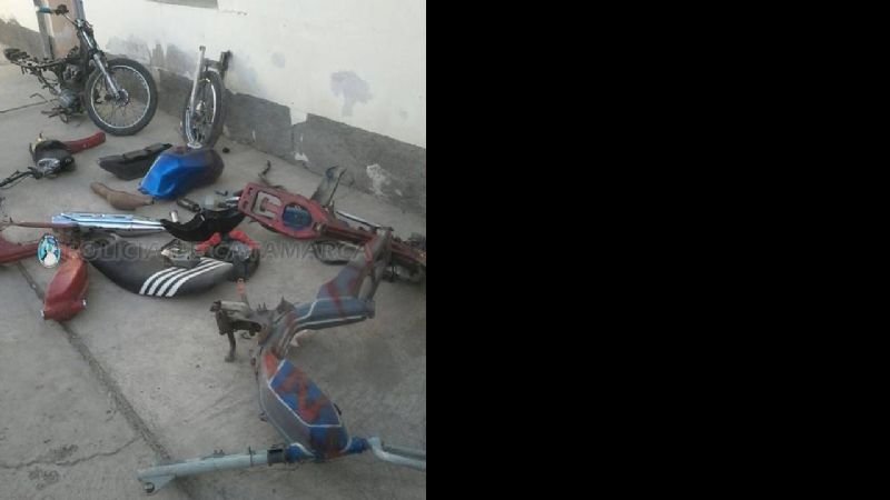Secuestran gran cantidad de motopartes en Santa María