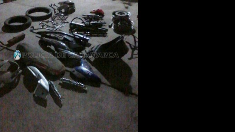 Secuestran gran cantidad de motopartes en Santa María