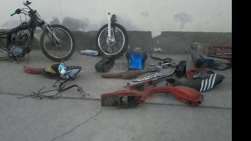 Secuestran gran cantidad de motopartes en Santa María