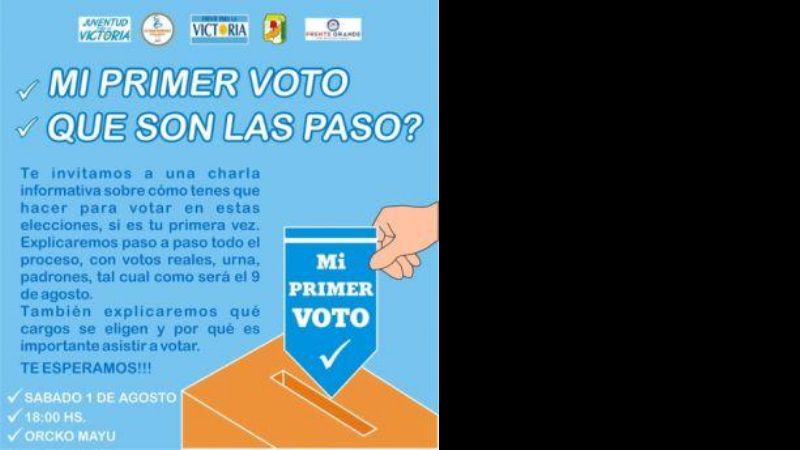 Charla informativa para los jóvenes que votan por primera vez