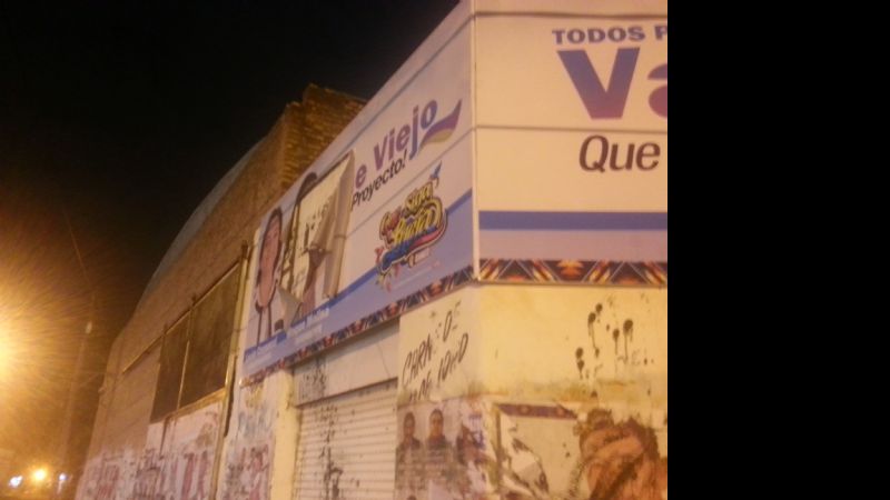 Violentaron cartelería de Molina en Valle Viejo