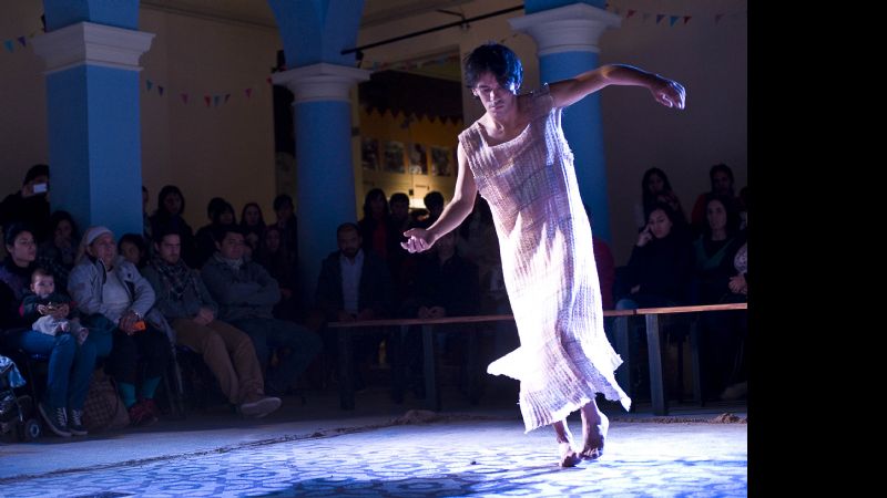 Danza ritual en la Casa de la Cultura