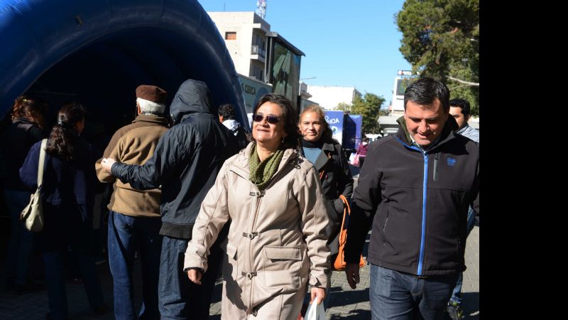 Lucía visitó la muestra de ENOHSA