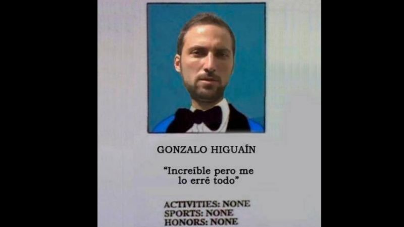 Higuaín fue el centro de las cargadas por la caída ante Chile
