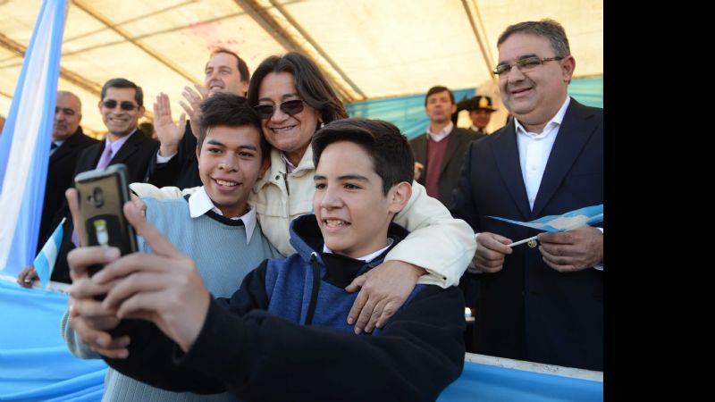 Lucía presidió los festejos por el Día de la Independencia