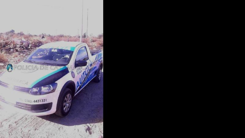 Encuentran camioneta robada en Autovía