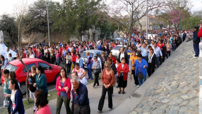 San Cayetano convocó a una multitud en Choya