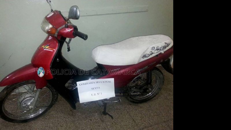 Recuperan moto sustraída en la Capital