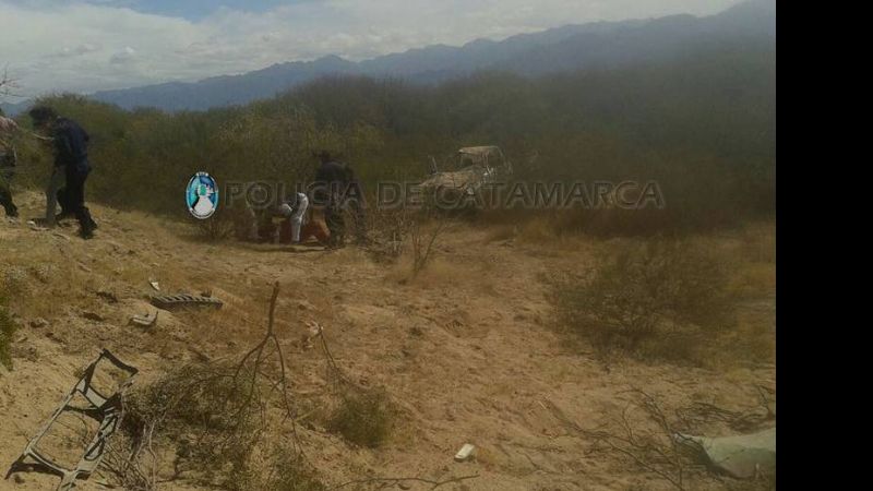 Violento vuelco en Andalgalá