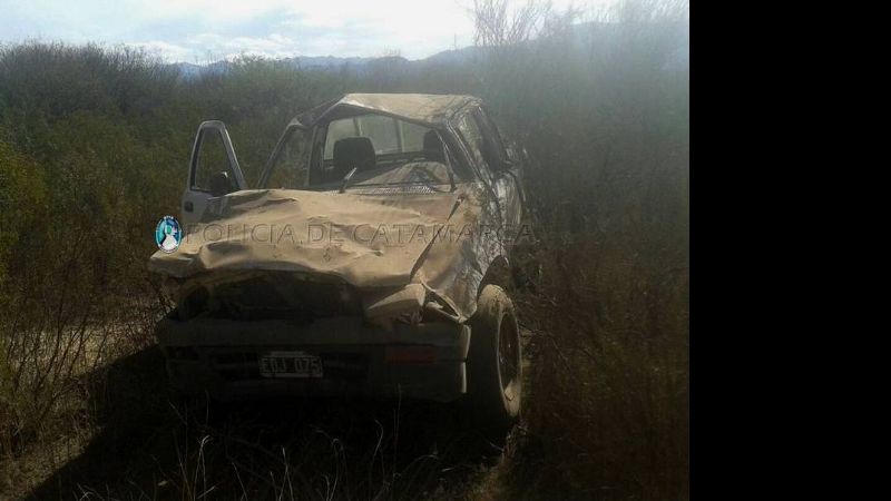 Violento vuelco en Andalgalá