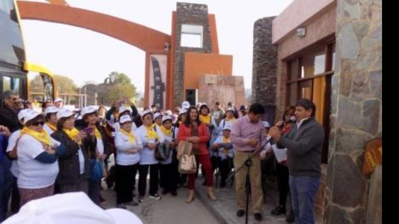 Andersch recibió a los peregrinos de Caleta Olivia