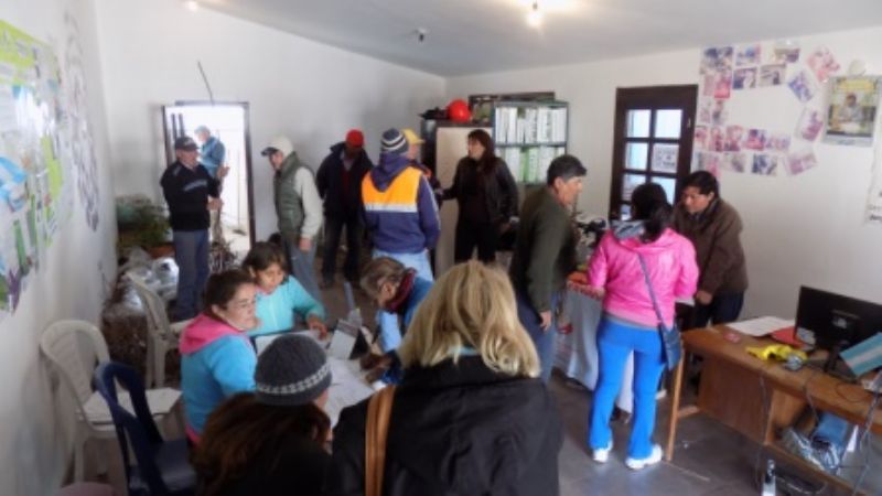 Nueva entrega de plantas frutales