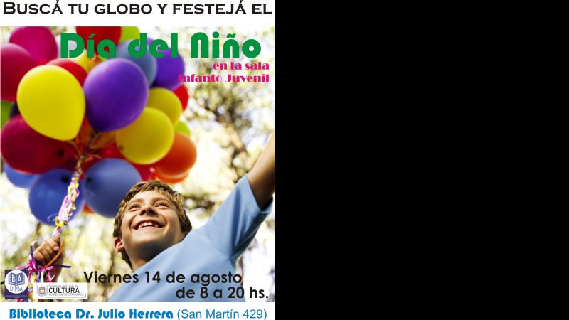 Los chicos festejan su día en la sala infanto juvenil de la Biblioteca Julio Herrera