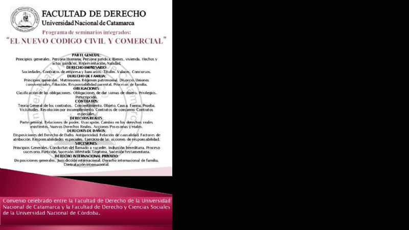 Inicia Seminario Integrado sobre el Nuevo Código Civil y Comercial