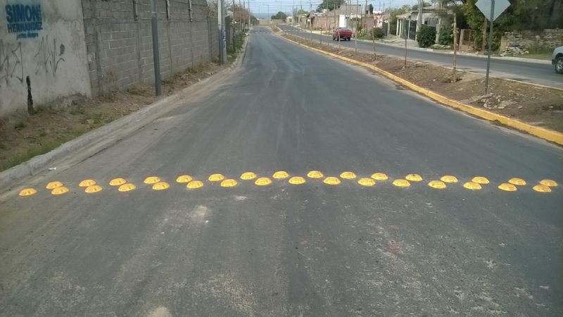 Reductores de velocidad en puntos conflictivos de la ciudad