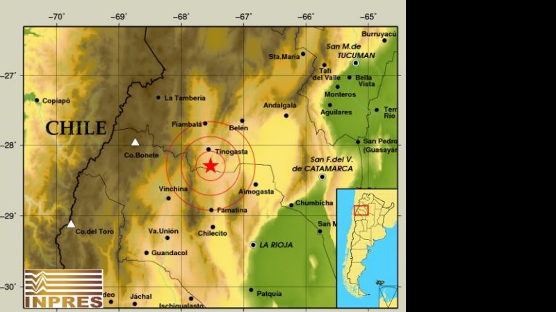 En apenas cuatro horas, Catamarca tembló dos veces