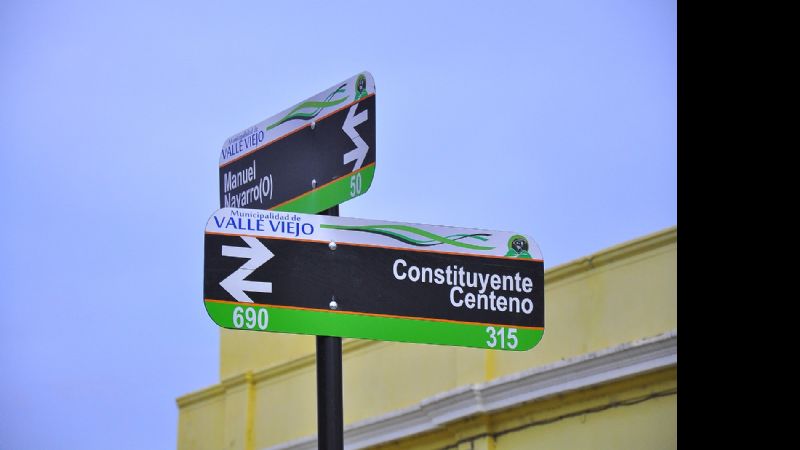 Iniciaron tareas de señalización y nomenclatura oficial de Valle Viejo