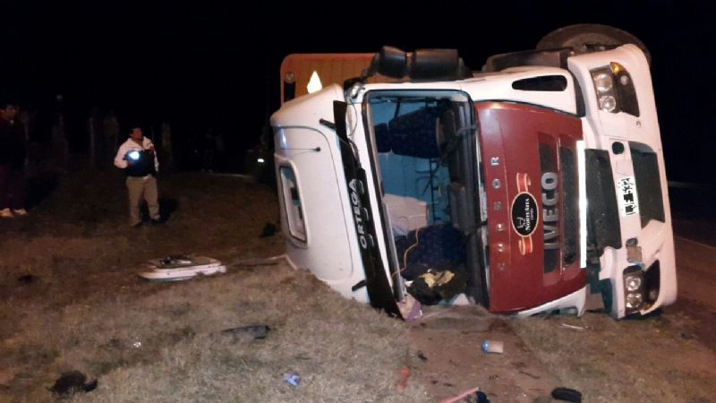 Volcó un camión con vacas y una de ellas provocó otro accidente