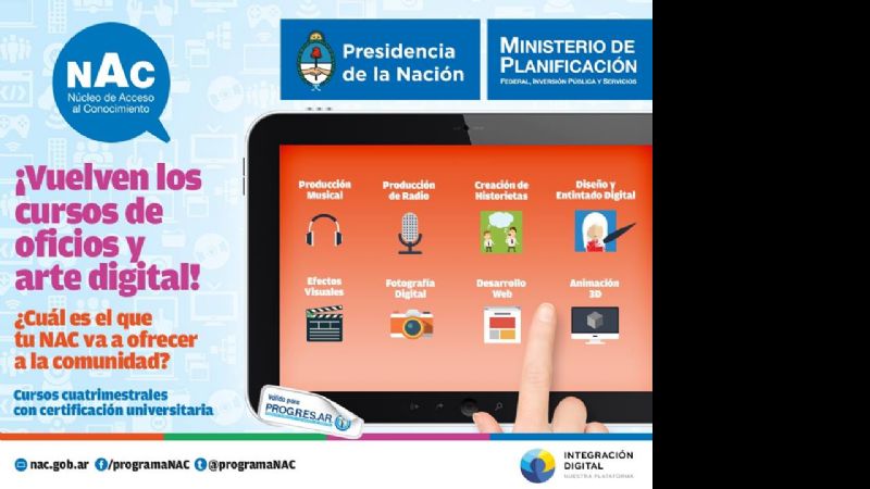 Oficios y arte digital en el NAC