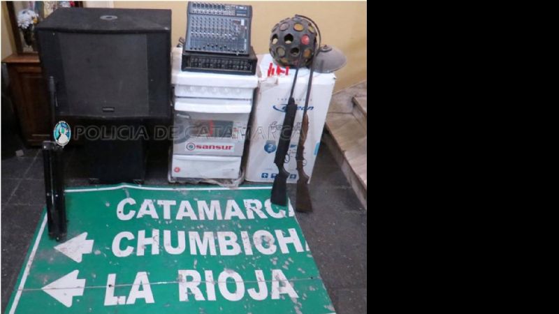 Recuperan gran cantidad de elementos robados