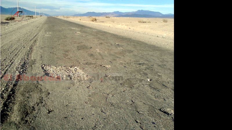 Quejas por el mal estado de las rutas
