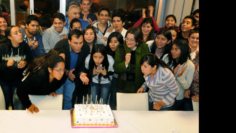 Lucía visitó la Residencia Universitaria