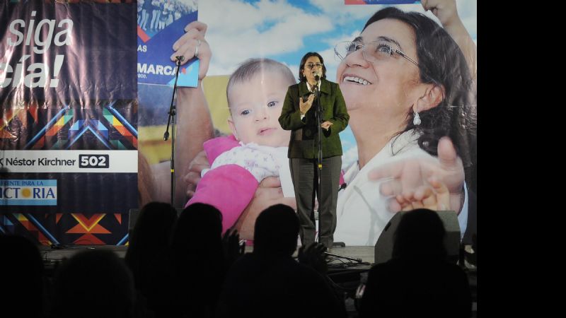 Lucía se reunió con dirigentes y militantes