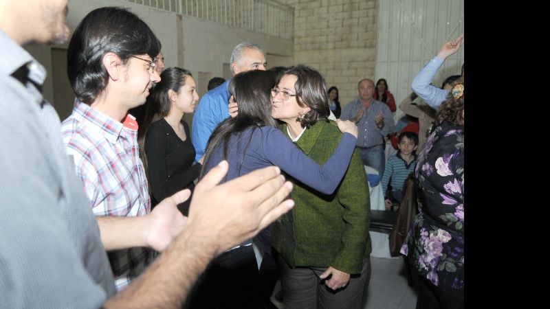 Lucía se reunió con dirigentes y militantes