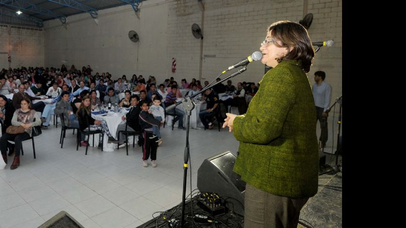 Lucía se reunió con dirigentes y militantes