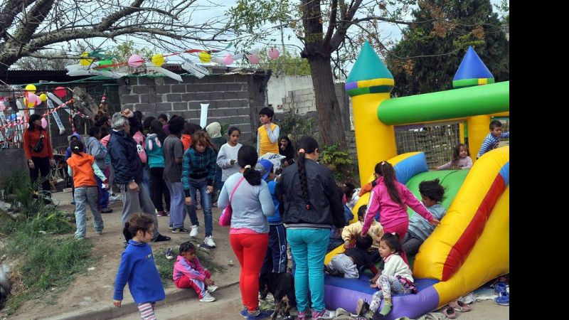 Espectacular festejo del Día del Niño en el sur de la Capital