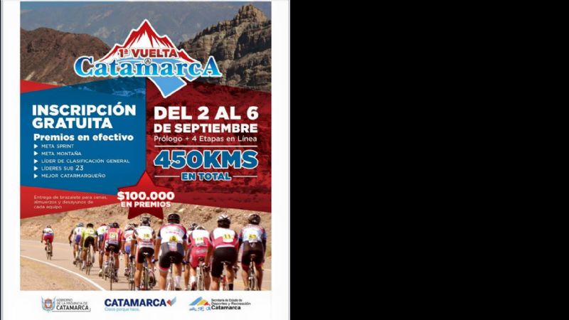 Detalles de la 1ra. Vuelta  Ciclística de Catamarca